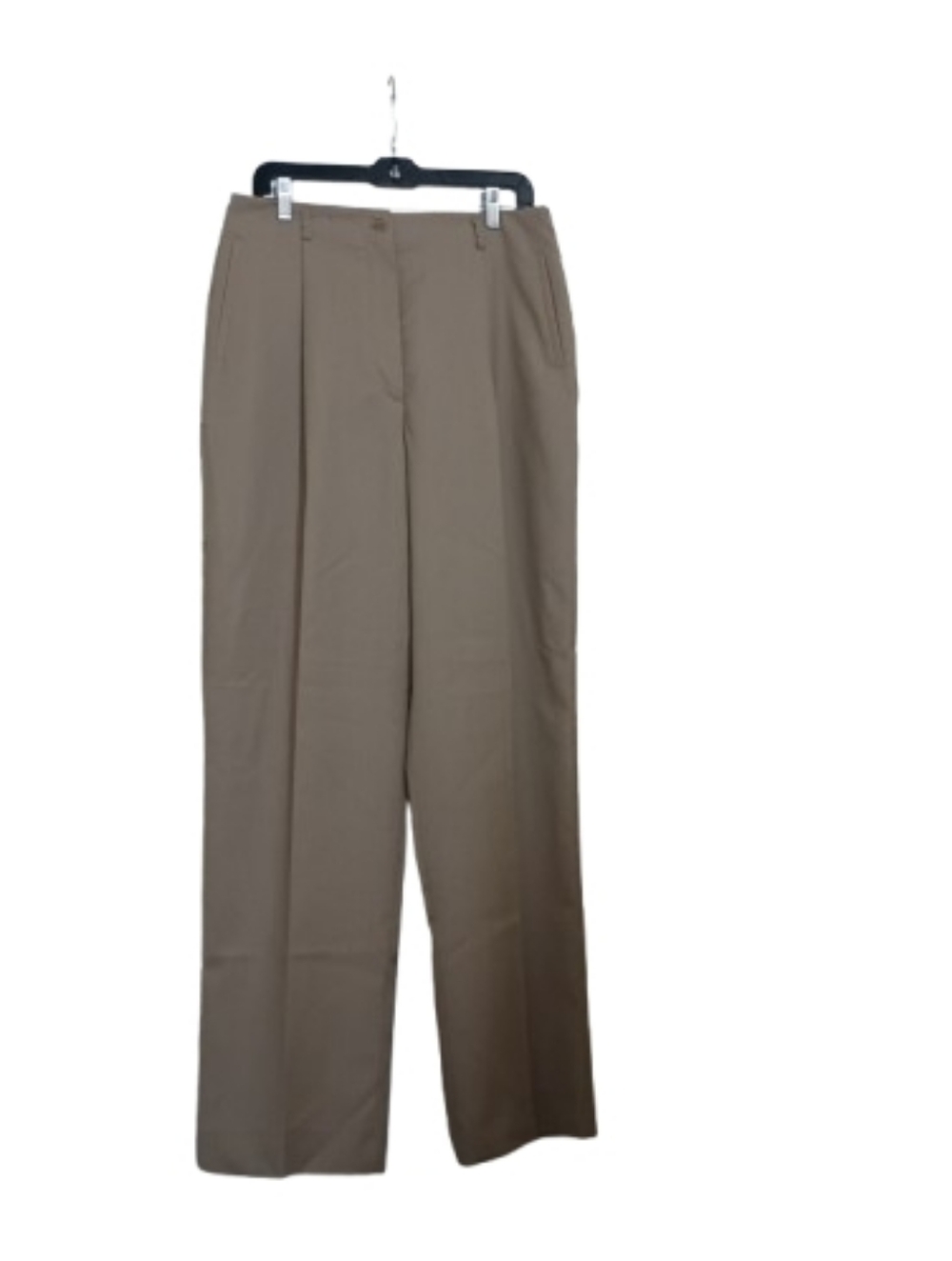 Zanella Taupe Wide-Leg Pleated Trousers - Picture 11 of 15